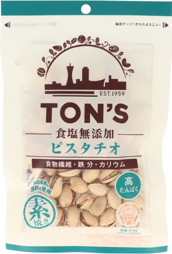 東洋ナッツ食品　TON'S 食塩無添加 ピスタチオ